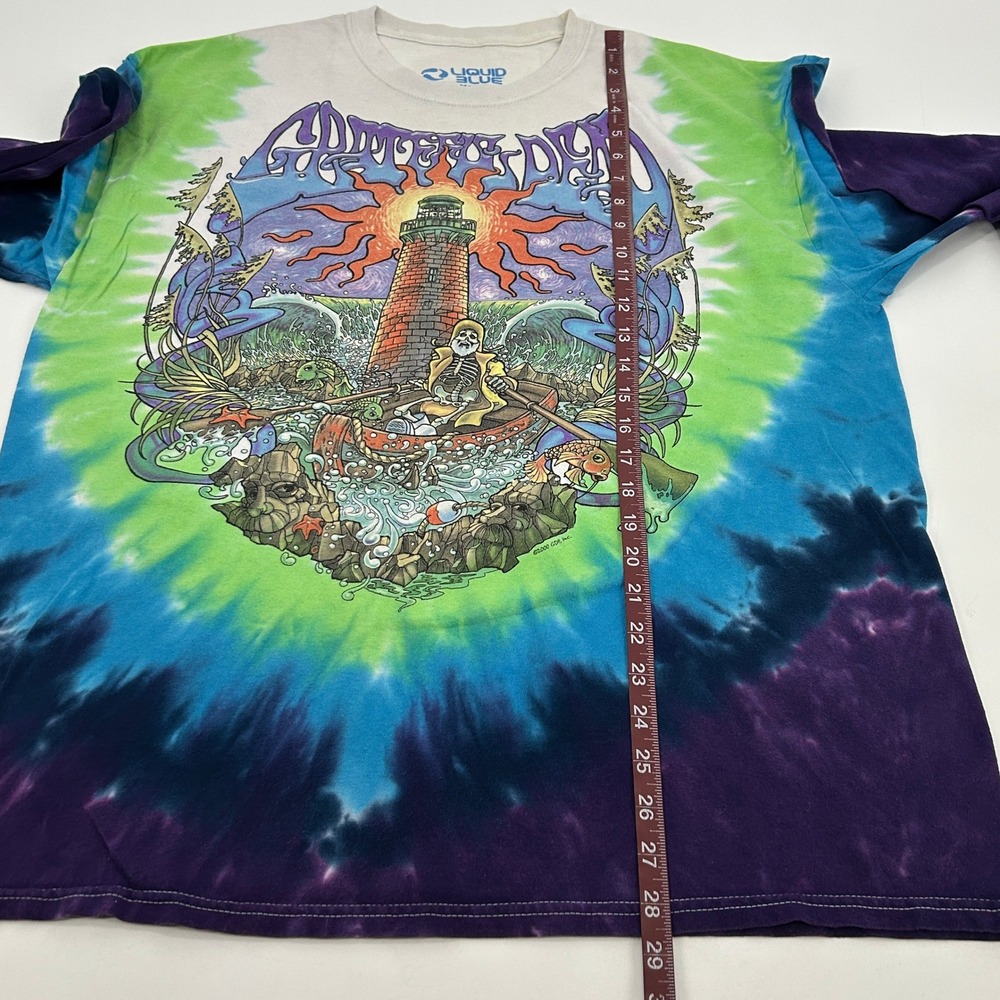Liquid Blue Grateful Dead Shirt Mens XL Tie Dye Long Sleeve Watchtower 2000 - Picture 10 of 11